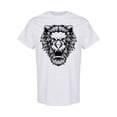 thumbnail image 1 of Hand Drawn Lion Head T-Shirt Men -Image by Shutterstock, Male XX-Large, 1 of 2