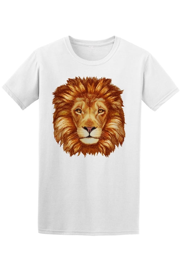 Hand Drawn Lion T-Shirt Men -Image by Shutterstock, Male Small