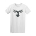 thumbnail image 1 of Hand Drawn Moose Head T-Shirt Men -Image by Shutterstock, Male Large, 1 of 2