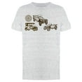 thumbnail image 1 of Hand Drawn Old Cars Set T-Shirt Men -Image by Shutterstock, Male Large, 1 of 2