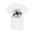 thumbnail image 1 of Hand Drawn Orca Liberty T-Shirt Men -Image by Shutterstock, Male XX-Large, 1 of 2