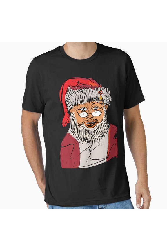 Hand-Drawn Painting Of A Jolly Bearded Man Graphic Unisex T-Shirt, up to Size 5XL