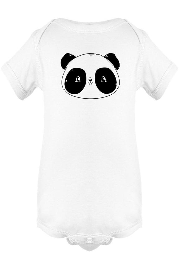 Hand Drawn Panda Bodysuit Infant -Image by Shutterstock, Newborn