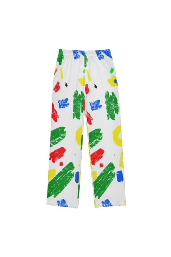 Hand Drawn Pattern Pajama Pants Soft Lightweight Lounge Pants Bottoms Sleep Pants Warm Comfy