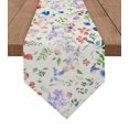 thumbnail image 1 of Hand Drawn Plants And Flowers Modern Home Kitchen Dining Tablecloths Wedding Party Table Decoration Table Runner, 1 of 5