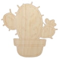 thumbnail image 1 of Hand Drawn Prickly Pear Cactus Doodle Wood Shape Unfinished Piece Cutout Craft DIY Projects - 6.25 Inch Size - 1/8 Inch Thick, 1 of 7