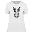 thumbnail image 1 of Hand-Drawn Rabbit T-Shirt Women -Image by Shutterstock, Female x-Large, 1 of 2
