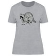thumbnail image 1 of Hand Drawn Raccoon T-Shirt Women -Image by Shutterstock, Female Large, 1 of 2