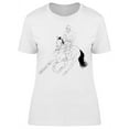 thumbnail image 1 of Hand Drawn, Rider And Horse T-Shirt Women -Image by Shutterstock, Female Small, 1 of 2