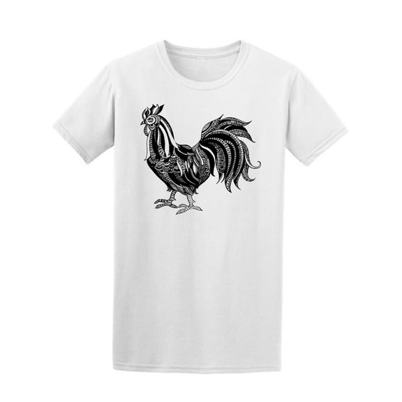 Hand Drawn Rooster  T-Shirt Men -Image by Shutterstock, Male Medium