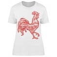 thumbnail image 1 of Hand Drawn. Rooster T-Shirt Women -Image by Shutterstock, Female XX-Large, 1 of 2