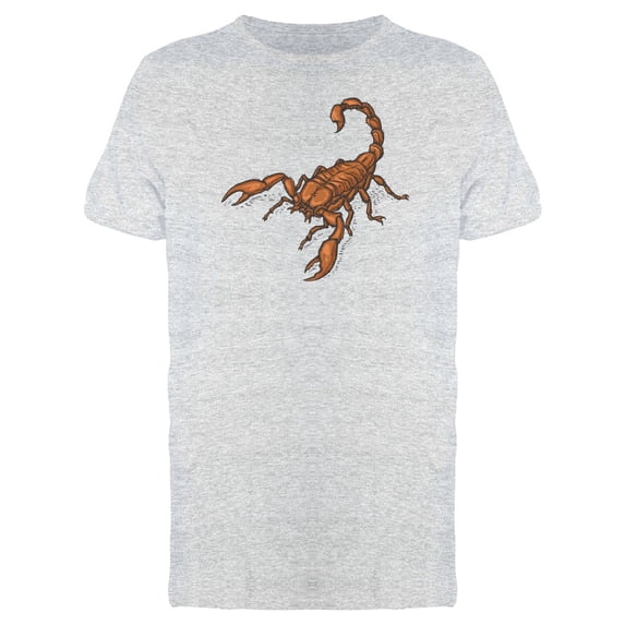 Hand Drawn Scorpion Sketch Tee Men's - Men T-Shirt, Large