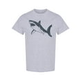 thumbnail image 1 of Hand Drawn Shark Design T-Shirt Men -Image by Shutterstock, Male XX-Large, 1 of 2