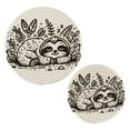 thumbnail image 1 of Hand Drawn Sloth Sleeps Pot Holders Set Trivets Hot Pads Cotton Mats for Cooking, 1 of 7