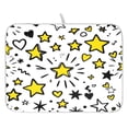 thumbnail image 1 of Hand Drawn Star Pattern Drying Dish Mat Quick Drying Absorbent Soft Durable for Kitchen 18" x 24", 1 of 10