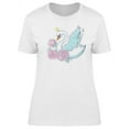 thumbnail image 1 of Hand Drawn Swan Roses T-Shirt Women -Image by Shutterstock, Female Large, 1 of 2