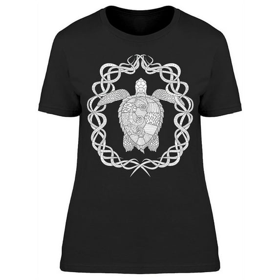 Hand Drawn Swimming T-Shirt Women -Image by Shutterstock, Female Small