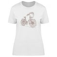 thumbnail image 1 of Hand Drawn Vintage Bicycle  T-Shirt Women -Image by Shutterstock, Female x-Large, 1 of 2