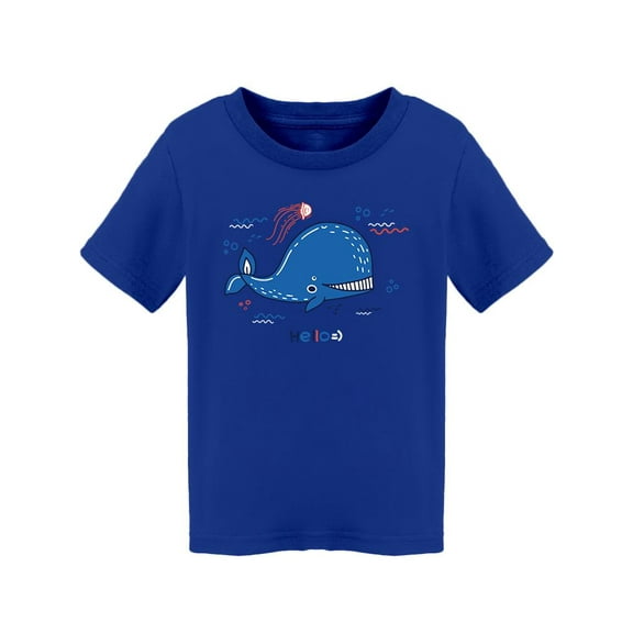Hand Drawn Whale Sketch T-Shirt Toddler -Image by Shutterstock,  4 Toddler