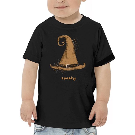 Hand Drawn Witch Hat T - Toddler T-Shirt, Black
