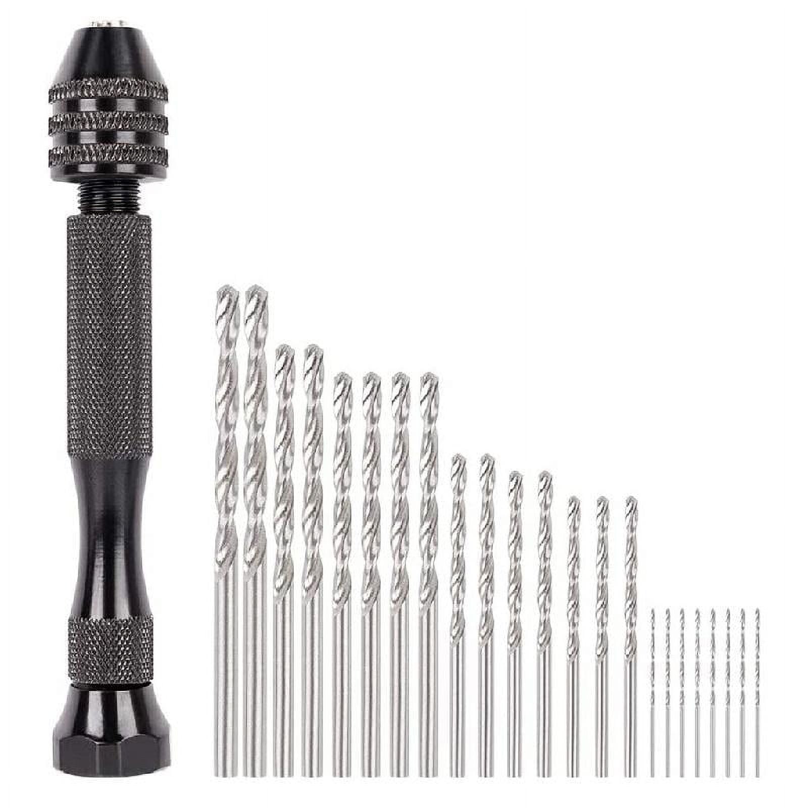 Hand Drill Bits Set Pin Mini Drill for Jewelry Hole Maker Puncher
