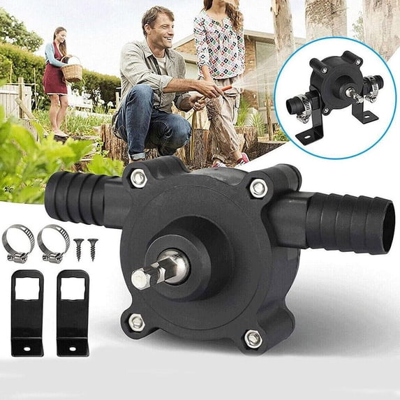 Hand Drill Pump Self Priming Water Transfer Pump Mini Electric Drill Pump Oil Fluid Water Hand Self-Priming Transfer Pumps, Quick Pumping Speed