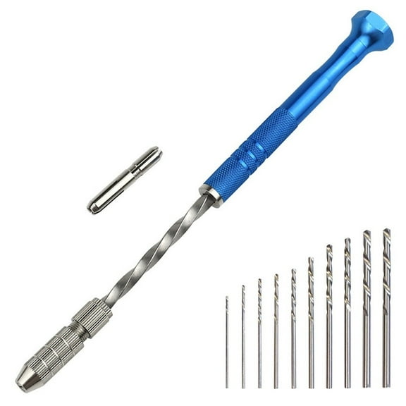 Hand Drill Tool with Extended Reach for Drilling Holes in Diverse Materials