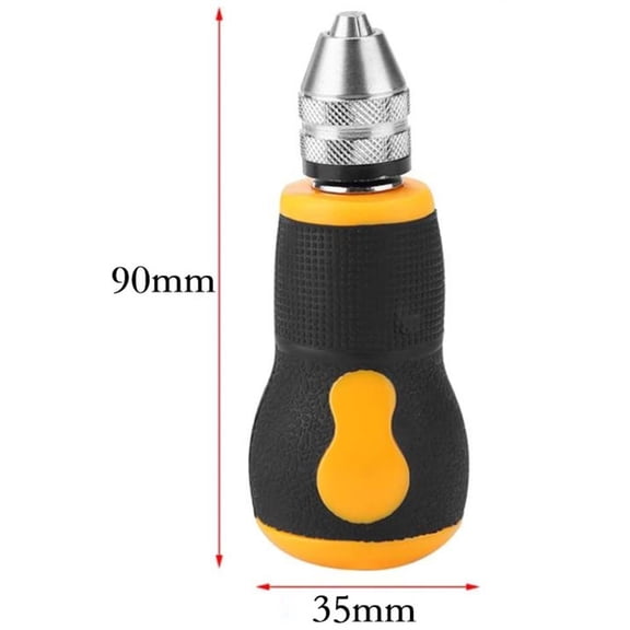 Hand Drill for Mini for 0.8-3mm Bits, Keyless Chuck Tool for Woodworking Jewelry Model Making DIY Craft PCB Plastic Carbon Fiber(handle)