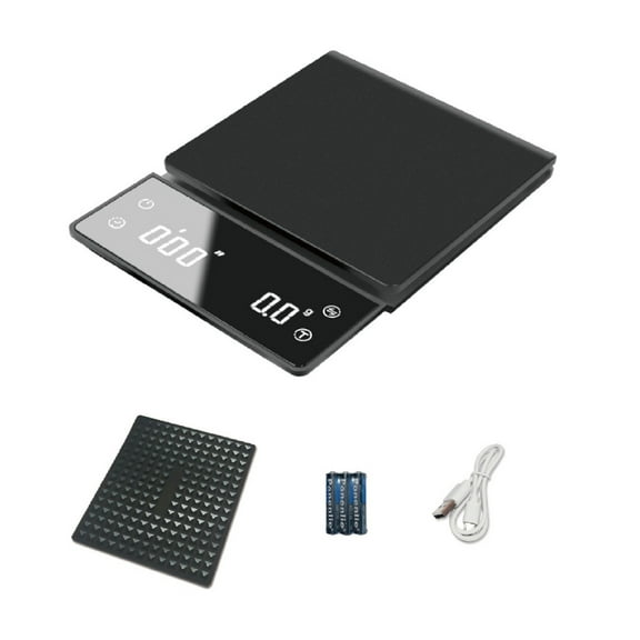 Hand Drip Coffee Scale Kitchen Food Weight Scale with Precision Sensors LED