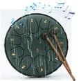 thumbnail image 1 of Hand Drum under $5! CQCYD 6-Inch 11 Tone Hand Drum, Steel Tongue Drum for Meditation, Music Therapy,ChildrenEducation, Adult Relaxation, Portable Percussion Instrument with Mallets, 1 of 5