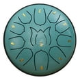 thumbnail image 1 of Hand Drum 6-inch 11 Tone Steel Tongue Drum Percussion Instrument Meditation Drum Zen Drum Musical Instrument with 11 Different Rhythms Portable Sound Therapy, 1 of 6