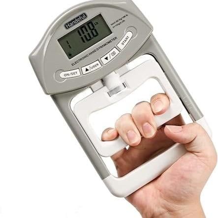 Hand Dynamometer Grip Strength Tester – 198 lbs/90 kg Digital Hand ...
