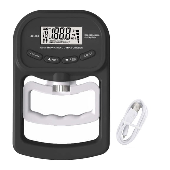 Hand Dynamometer Grip Strength Trainer 396 Lbs Electronic Hand Exerciser Tester Grip Strengthener Handgrip Measurer Meter with LCD Display