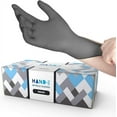 thumbnail image 1 of Hand-E Gray Medical Nitrile Disposable Gloves 50 Pack, 1 of 6