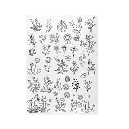 Hand Embroidery Pattern Stick Water Soluble Embroidery Stabiliser Transfer Patch Paper For Clothes Backing DIY Craft Making TT2312062-2
