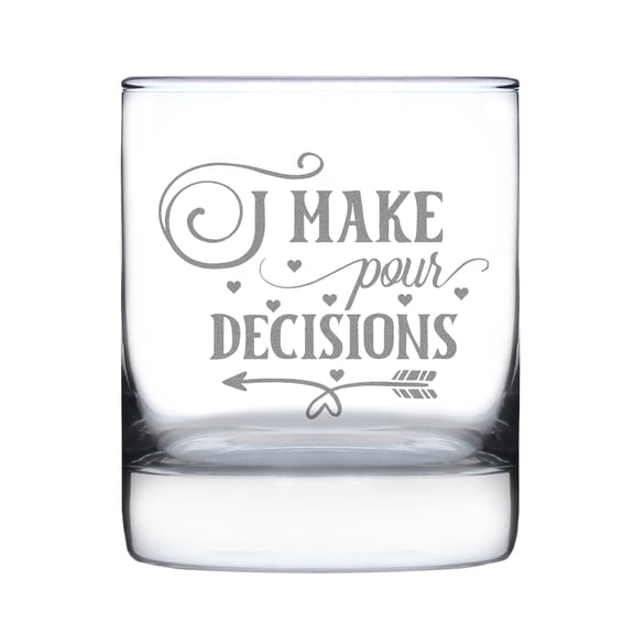 Hand Engraved 10oz Rocks Glass, Etched Unique Whiskey Glass Gift, Custom Barware, Drinkware, Perfect Gifts for Him