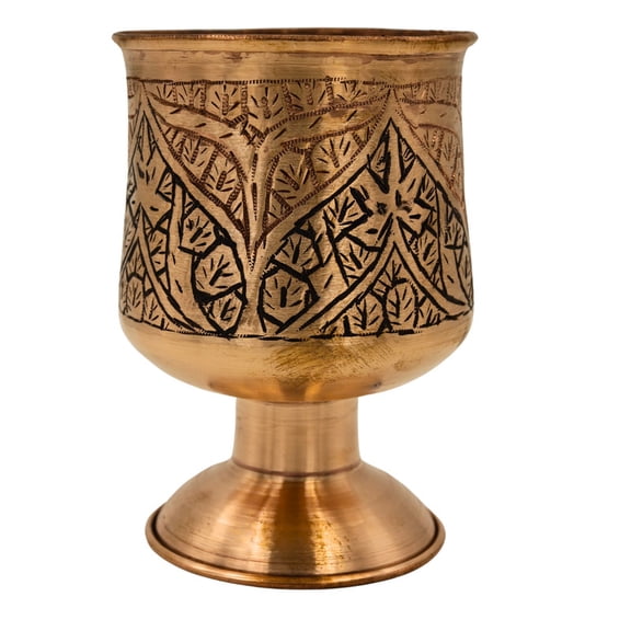 Kashmiri Copper Black Glass