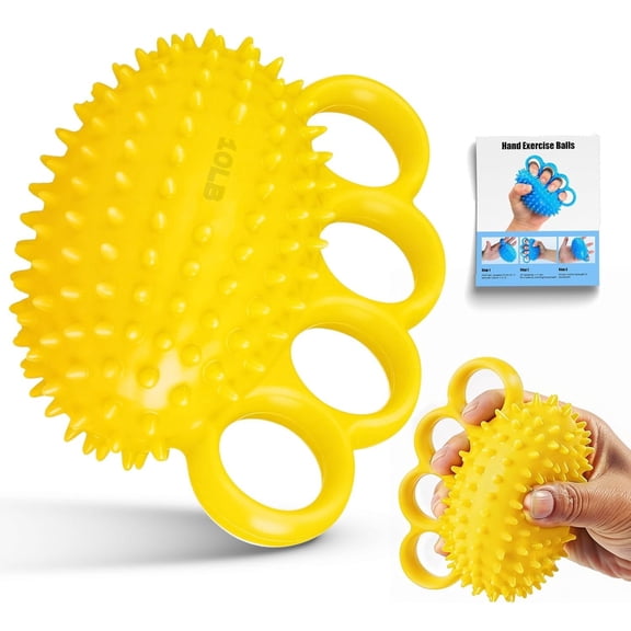 Hand Exercise Ball, Finger Ball, Grip Strengthener for Adults - , Massage Ball, Resistance for Wrist Flexibility, Hand Strengthening,