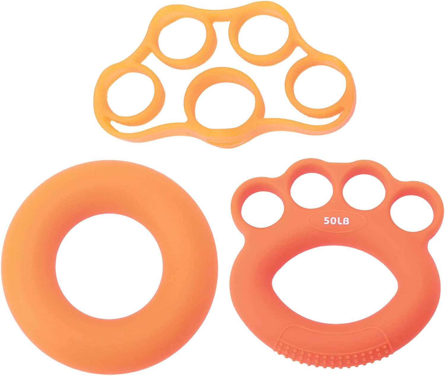 Hand Exerciser Kit,Ilicone Hand Grip Strengthener Finger Stretcher