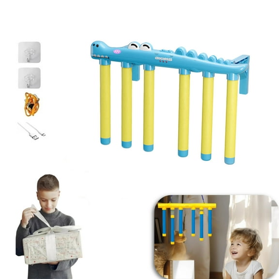 Hand Eye Coordination Drop Trivia Tool – Reflex Drop Sticks Challenge, 3 Adjustable Speed Game with Remote for Family & Athletes