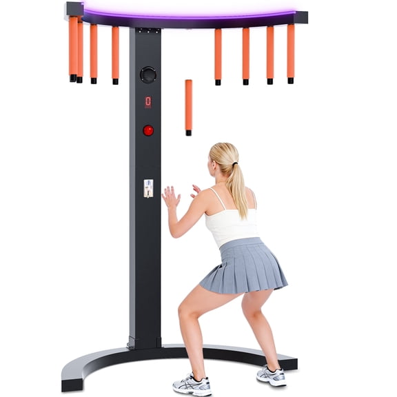 STICCIO Reflex Drop Stick Game Machine, 11 Sticks Hand Eye Coordination Arcade Game, 3 Modes 10-Speed 7-Color LED for Party Family Game Night Indoor Outdoor