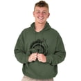 thumbnail image 1 of Hand Eye Crystal Ball Futuristic Spirit Hoodie Sweatshirt Women Men Brisco Brands L, 1 of 6