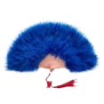 thumbnail image 1 of Hand Fan Colorful Fluff Feather Fan Wedding Folding Dance Fans Party Catwalk Props, 1 of 6
