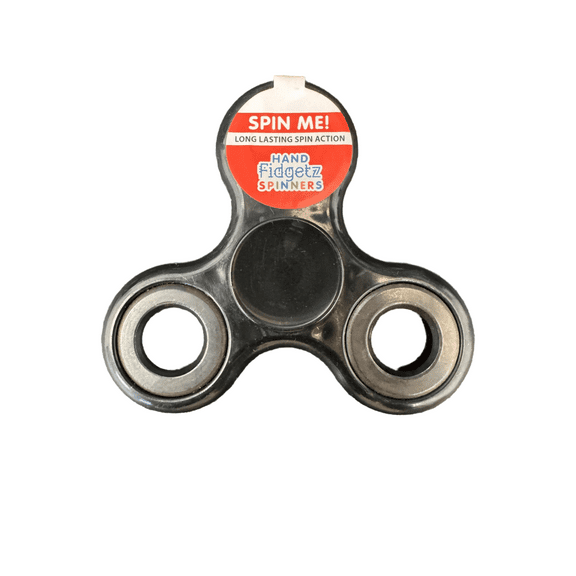 Hand Fidget Spinner – Coated Steel Bearings for Long-Lasting Spin, Focus & Fun - Black