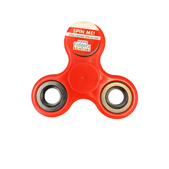 Hand Fidget Spinner – Coated Steel Bearings for Long-Lasting Spin, Focus & Fun - Red