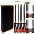 thumbnail image 1 of Hand File Tool Set,Includes Flat/Half-Round/Round/Triangle Steel File, Half-Round Wood File, 1 of 6