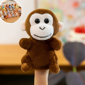 Hand Finger Puppet Monkey Plush Finger Toy - Cartoon Animal Interactive Story Finger Pupppet Toy Doll Birthday Gift