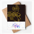 thumbnail image 1 of Hand Flower Plate Welcome Back Greeting Cards Envelopes Blank, 1 of 4
