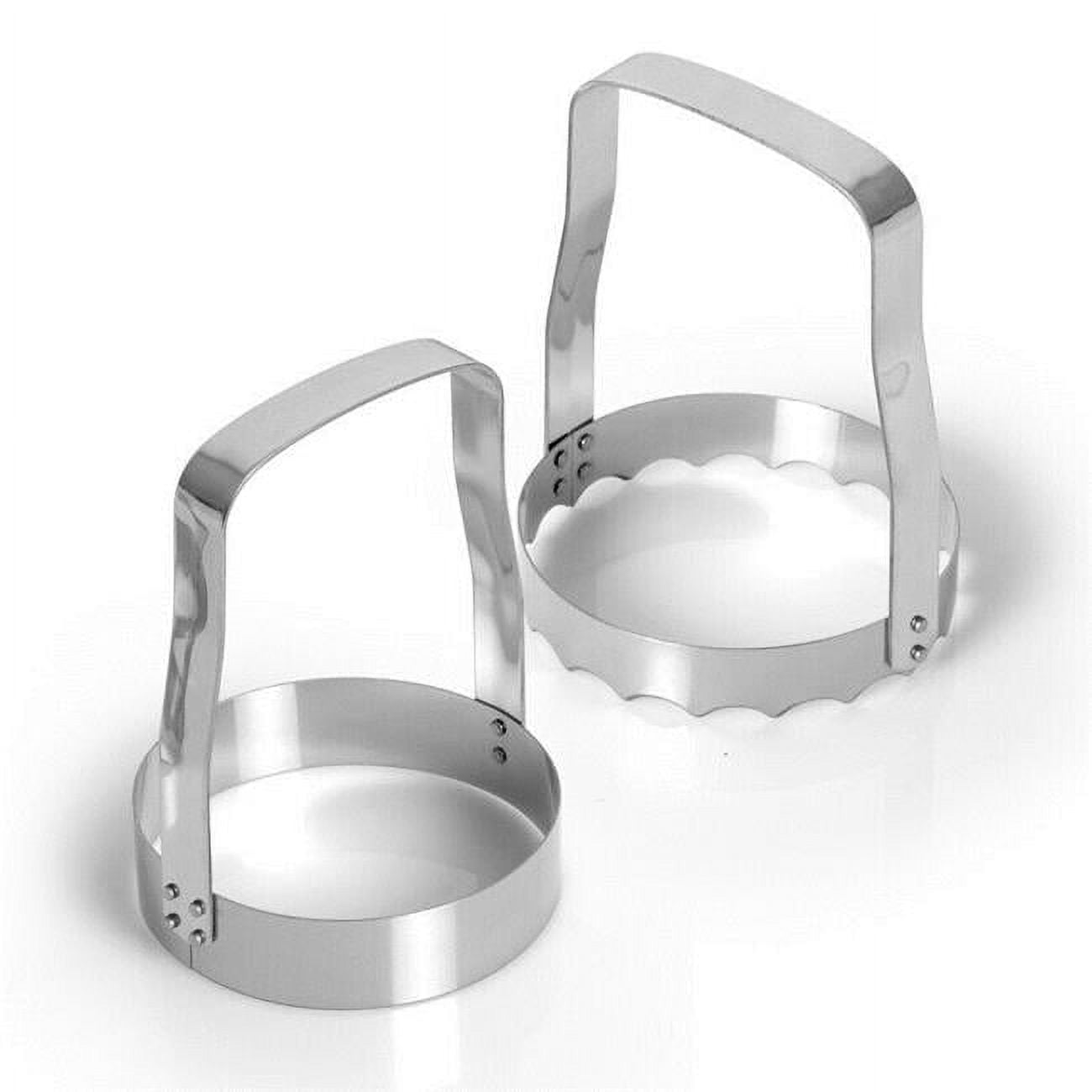 Maxam Silver Stainless Steel 2-Piece Hand Food Chopper Set