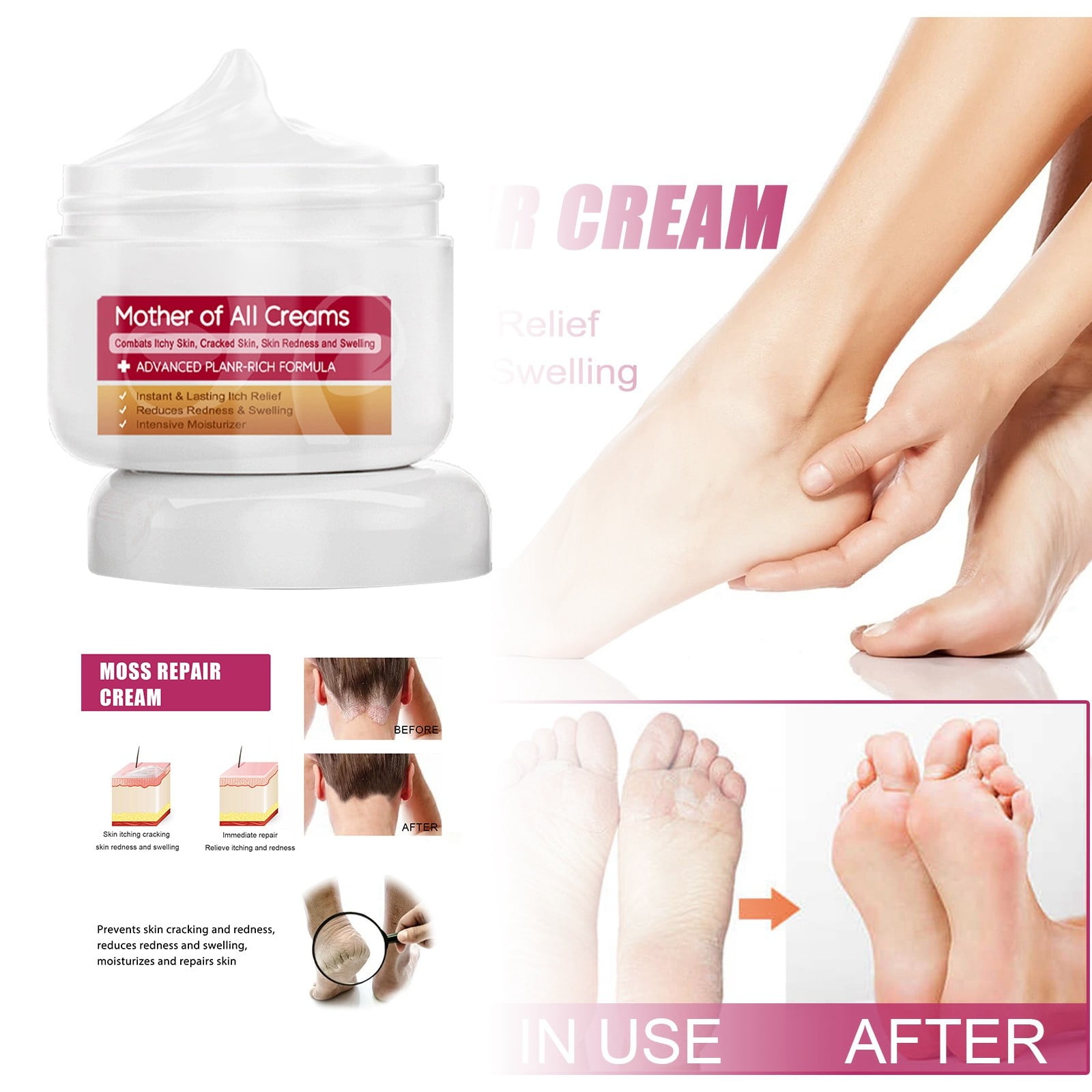 Hand & Foot Moisturizing Skin Itch Hydrating & Nourishing Soothing Care